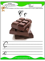 Ç Sesi Çalışma Sayfaları